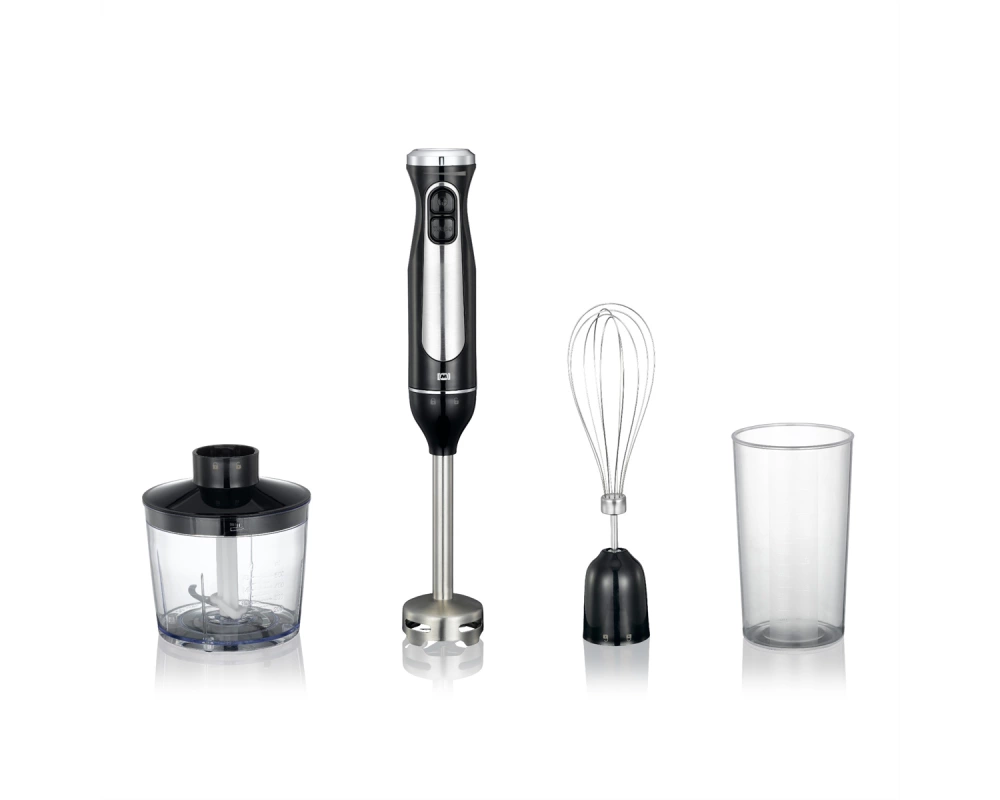 Melissa Stabmixer 16210069, Stabmixer mit Schneebesen, Becher, 600W