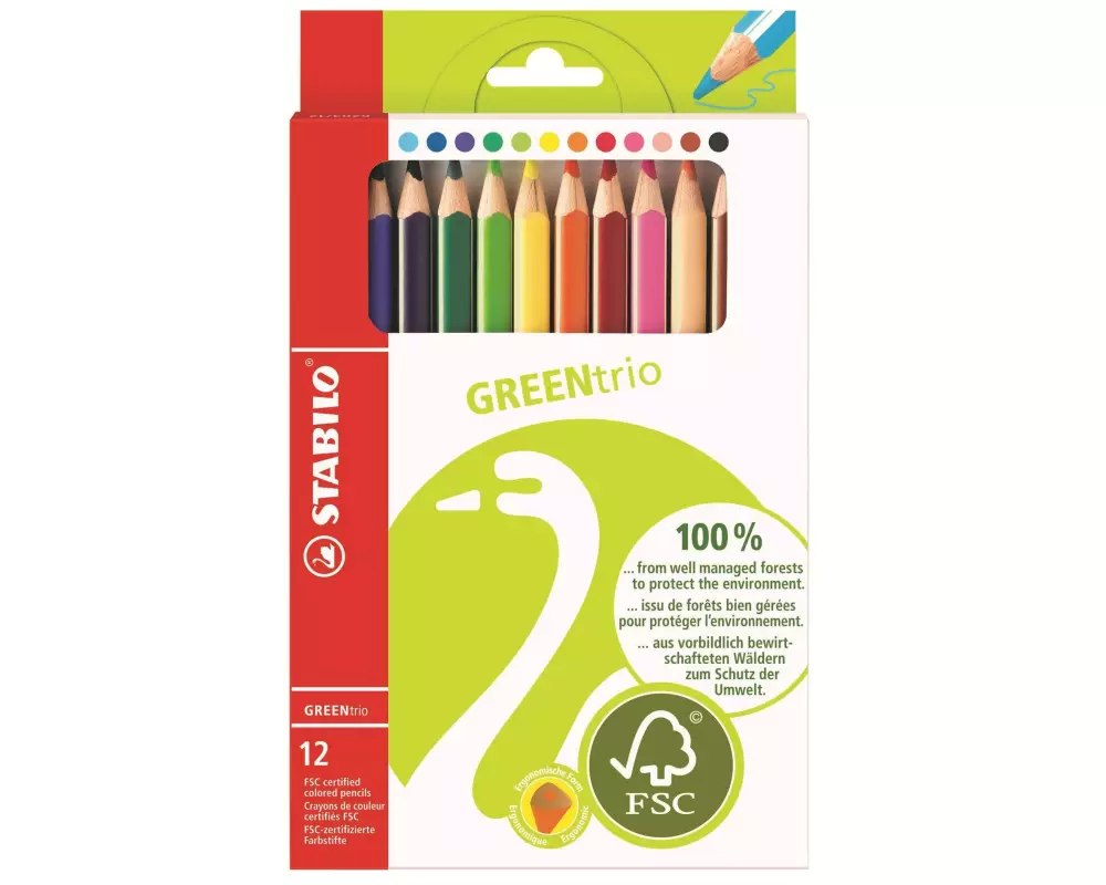 STABILO Farbstifte Greentrio 12 Stück