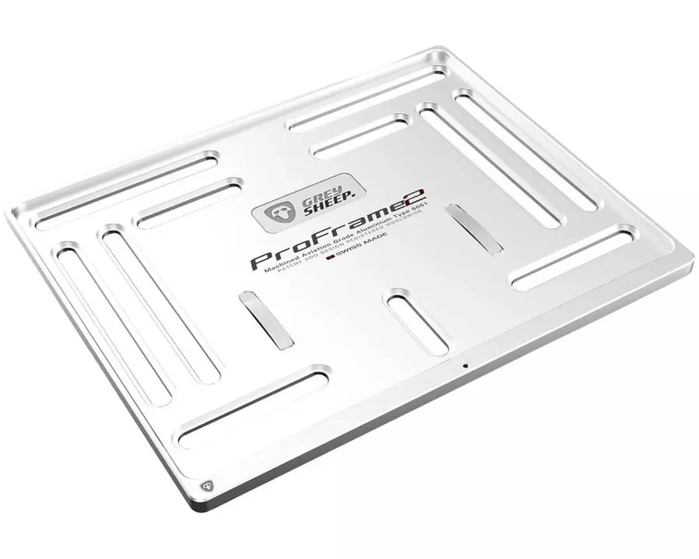 GREY SHEEP. Kennzeichenhalter ProFrame 2, Phantom Silver