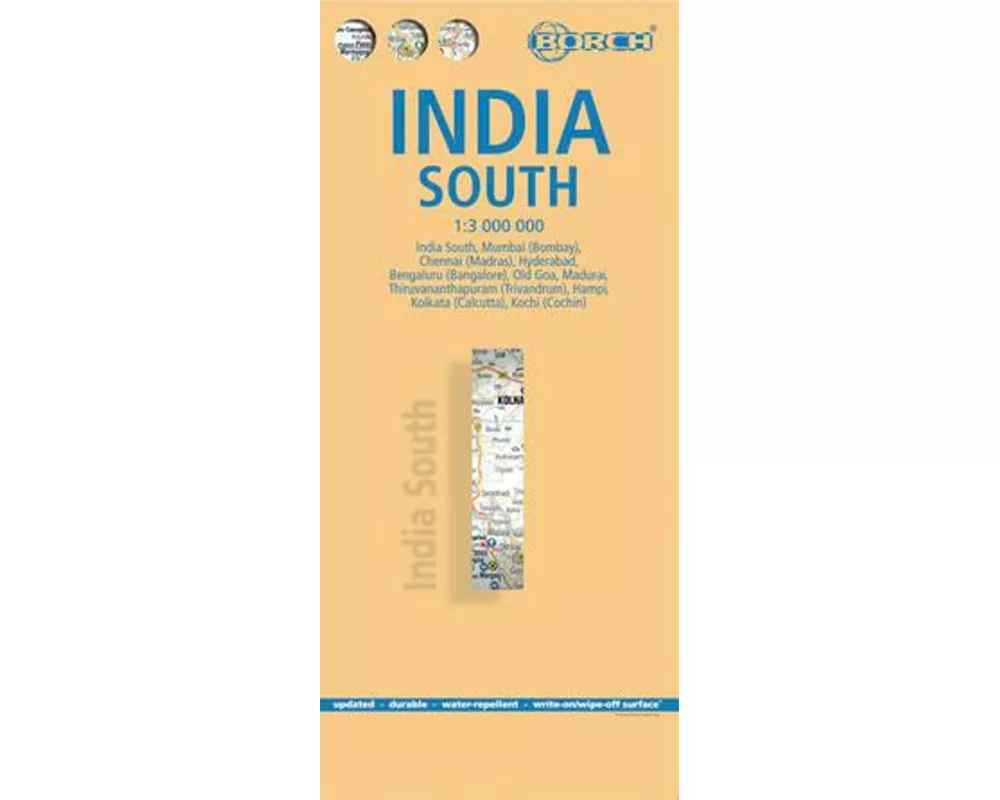 India South, Südindien, Borch Map