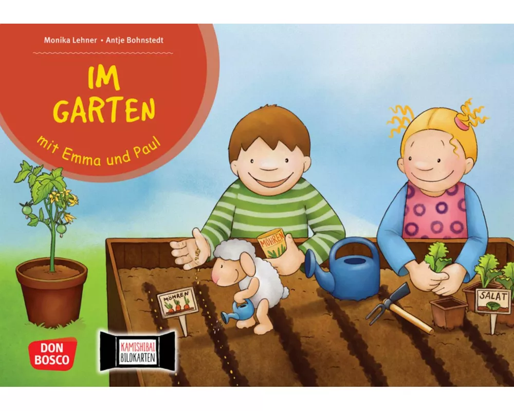 Im Garten mit Emma und Paul. Kamishibai Bildkartenset
