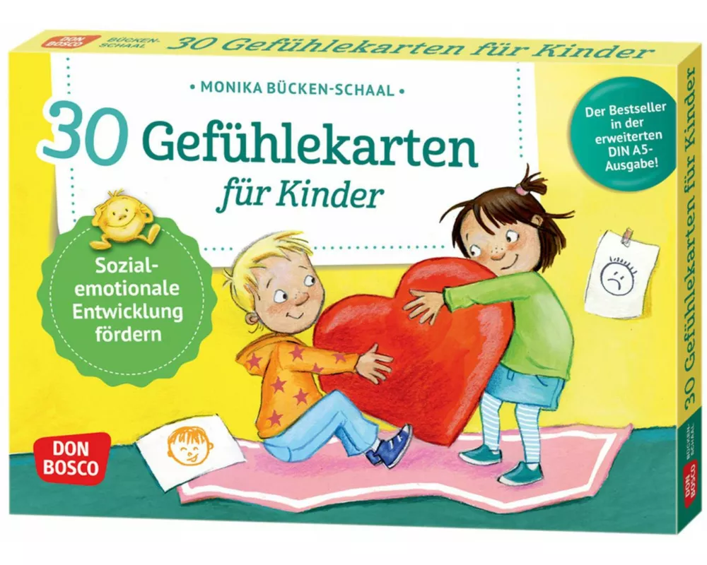 30 Gefühlekarten für Kinder