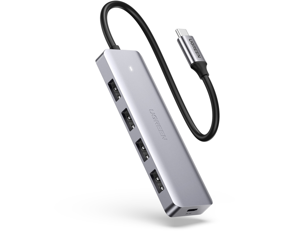 UGREEN USB-C Hub 4in1, Silver 70336 4xUSB-A