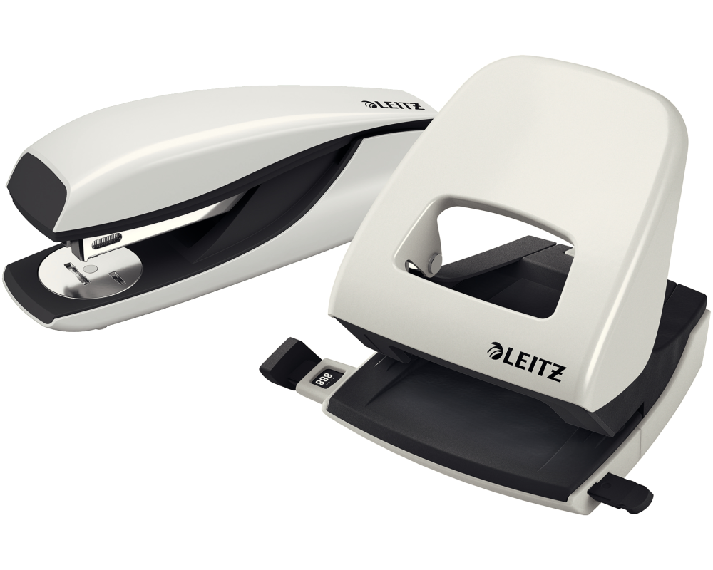 LEITZ Locher/Hefter WOW 5095 5095-10-01 weiss, Bundle 30 Blatt