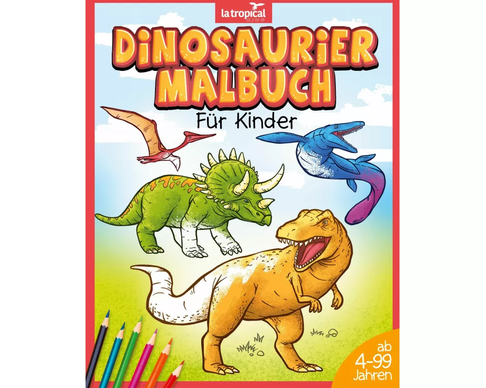 Dinosaurier Malbuch für Kinder