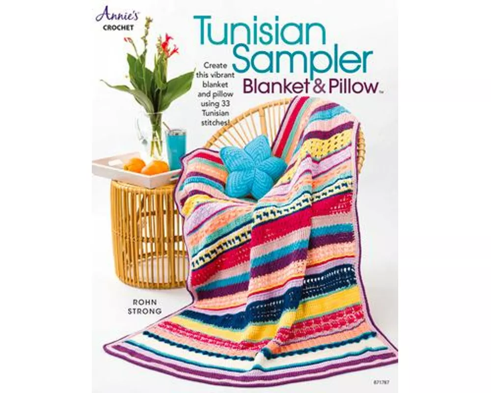 Tunisian Sampler Blanket & Pillow