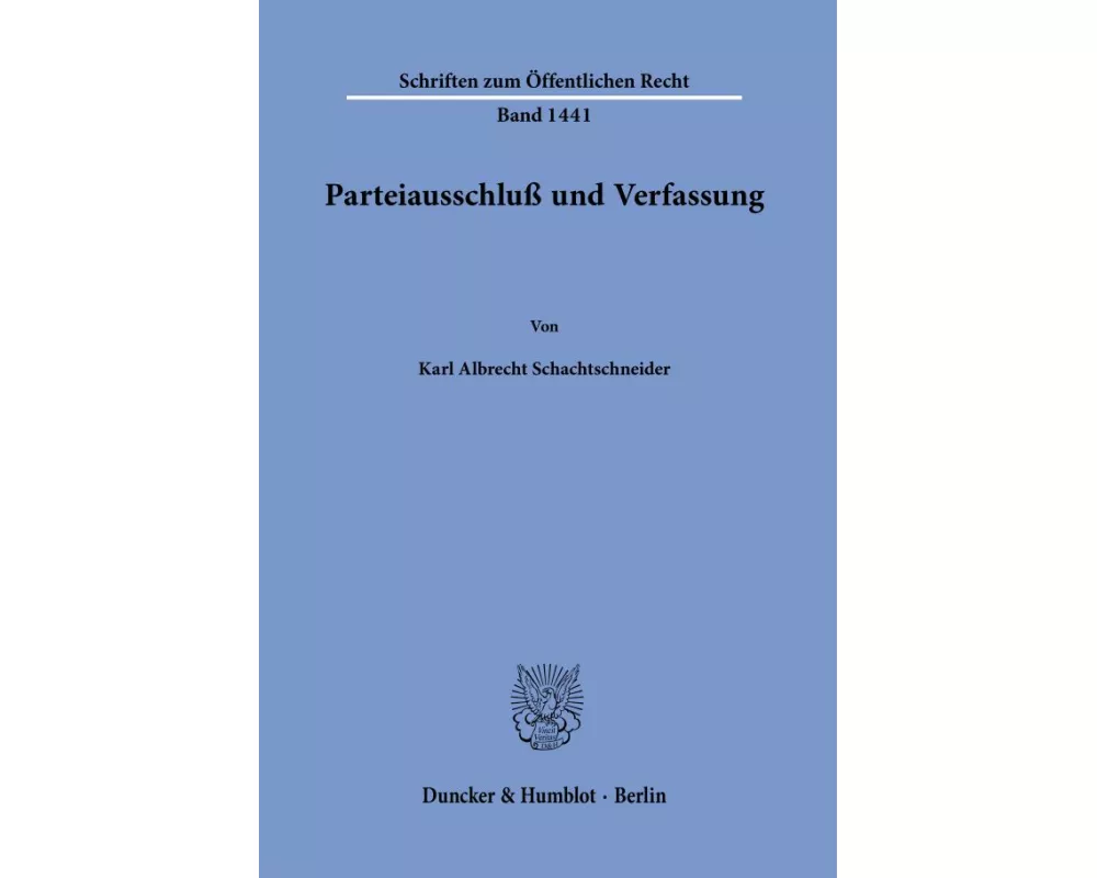Parteiausschluß und Verfassung