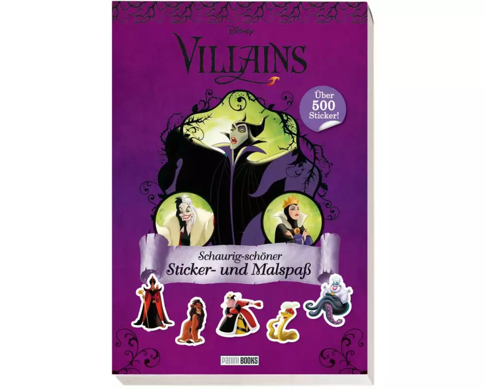 Disney Villains: Schaurig-schöner Sticker- und Malspaß