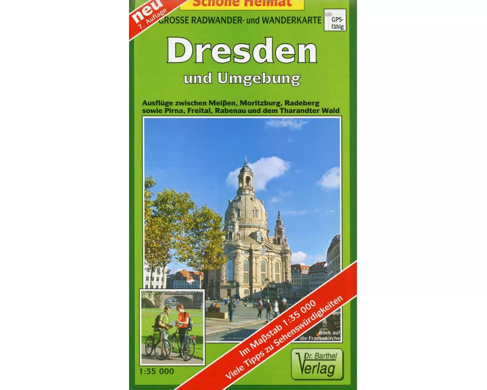 Dresden und Umgebung 1 : 35 000. Radwander- und Wanderkarte