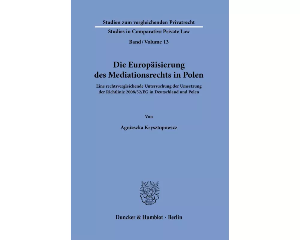Die Europäisierung des Mediationsrechts in Polen