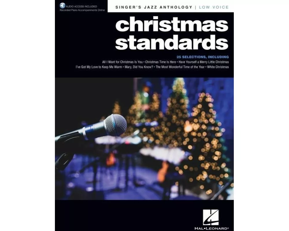 Christmas Standards: Singer's Jazz Anthology - Low Voice with Recorded Piano Accompaniments Online