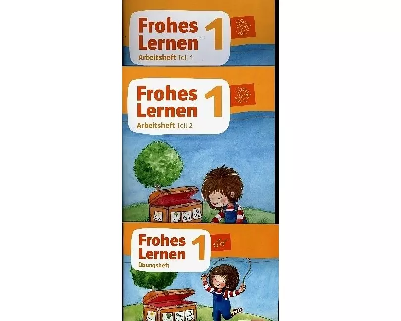 Frohes Lernen 1. Arbeitsheft in Druckschrift, Teil 1, 2 und 3 Klasse 1. Ausgabe Bayern ab 2021