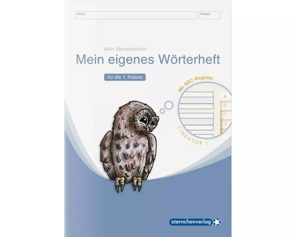 Mein eigenes Wörterheft - Lineatur 1 mit seitlichem ABC-Register