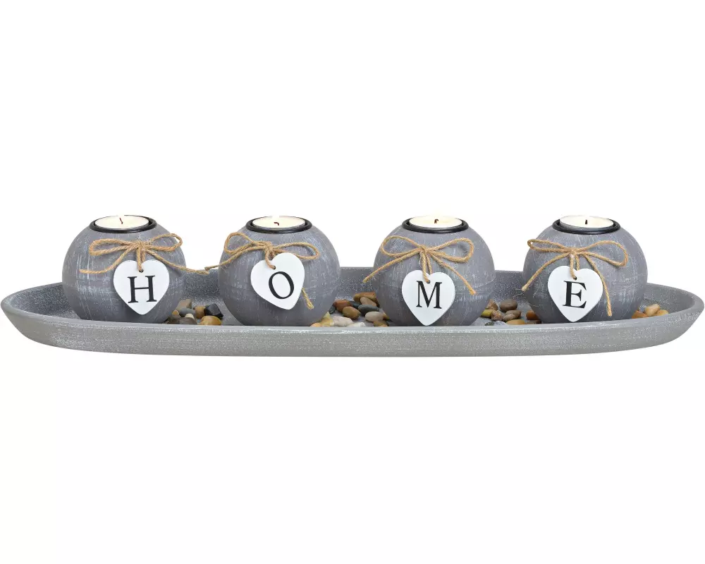 G. Wurm Teelichthalter Home, auf Tablet, 50 cm