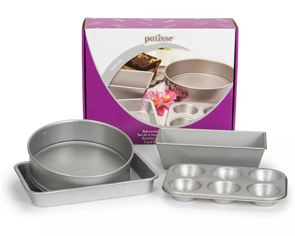 Patisse Backformen-Set Silver-Top 4-teilig