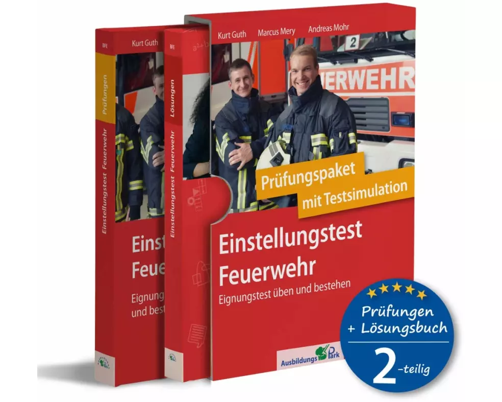 Einstellungstest Feuerwehr: Prüfungspaket mit Testsimulation