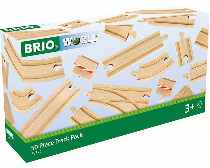 BRIO World - Großes Schienensortiment, 50 Teile