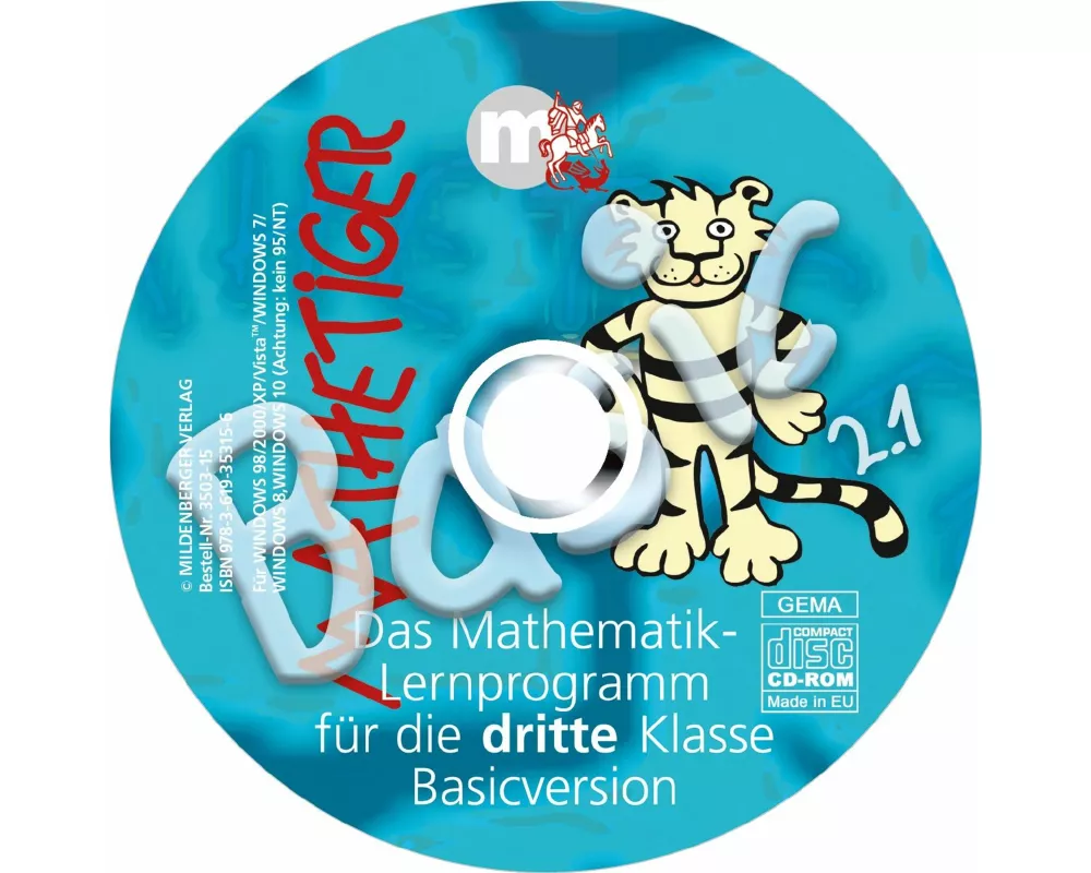 Mathetiger Basic 3 Version 2.0. CD-ROM. Bayern