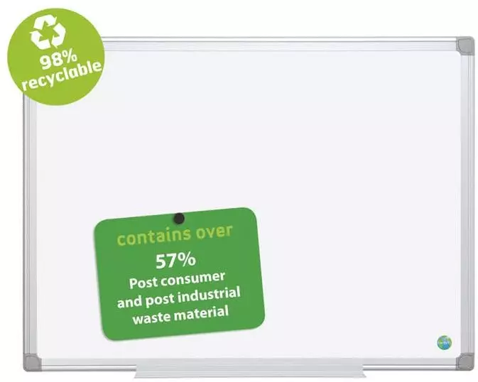 Bi-Office Magnethaftendes Whiteboard Earth 120 cm x 180 cm, Weiss