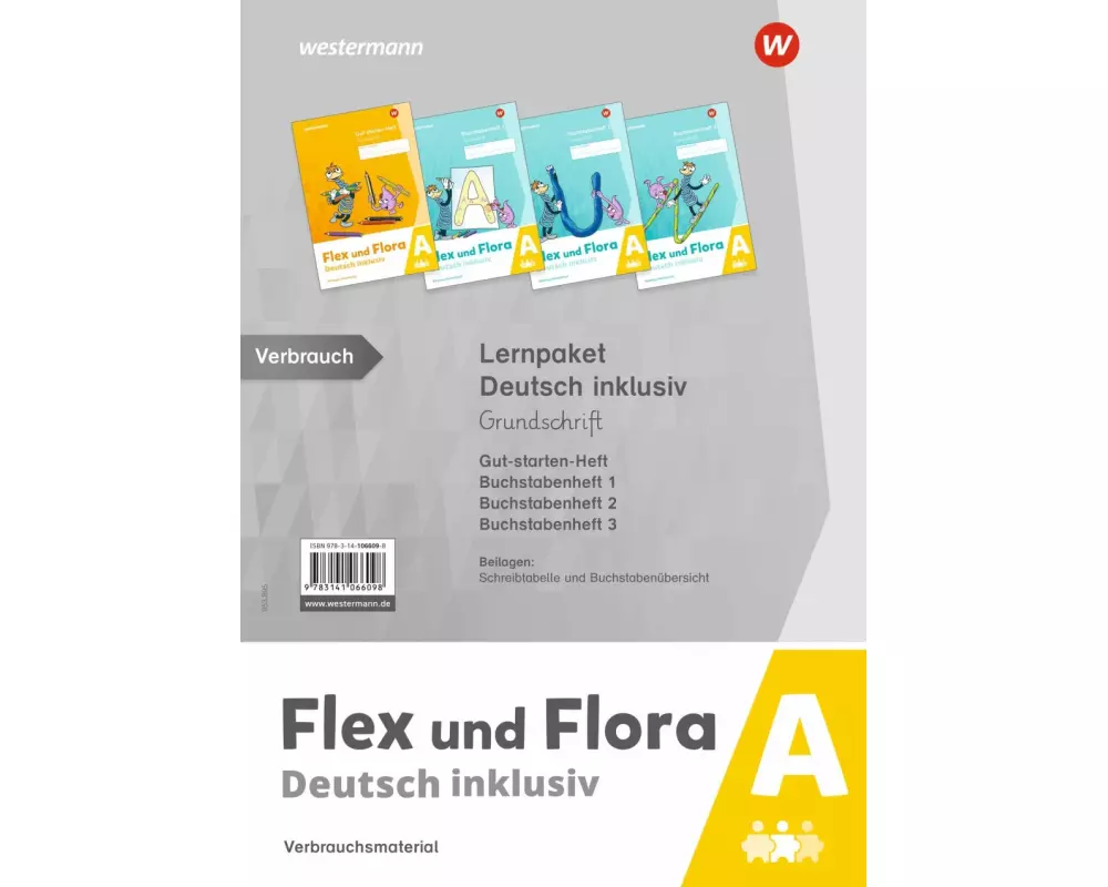 Flex und Flora Lernpaket Deutsch inklusiv A (Grundschrift)