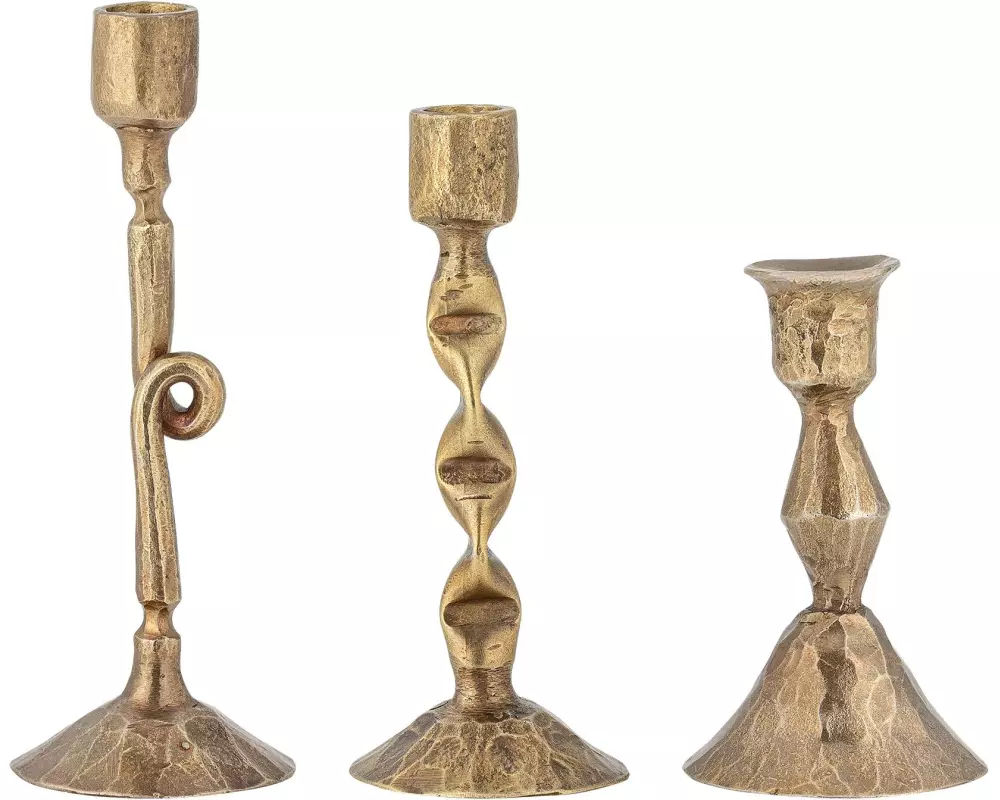 Bloomingville Kerzenständer Efsa 3 Stück Gold