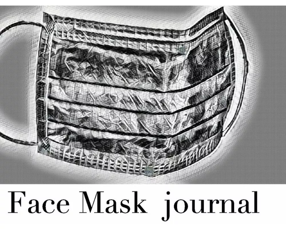 Face Mask themed Blank Journal sir Michael designer