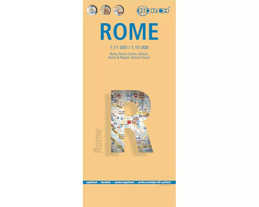 Rome, Rom, Borch Map