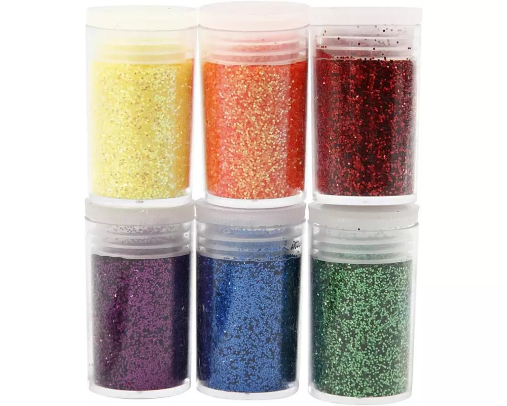 Creativ Company Glitzerset 6 x 5 g Farbig