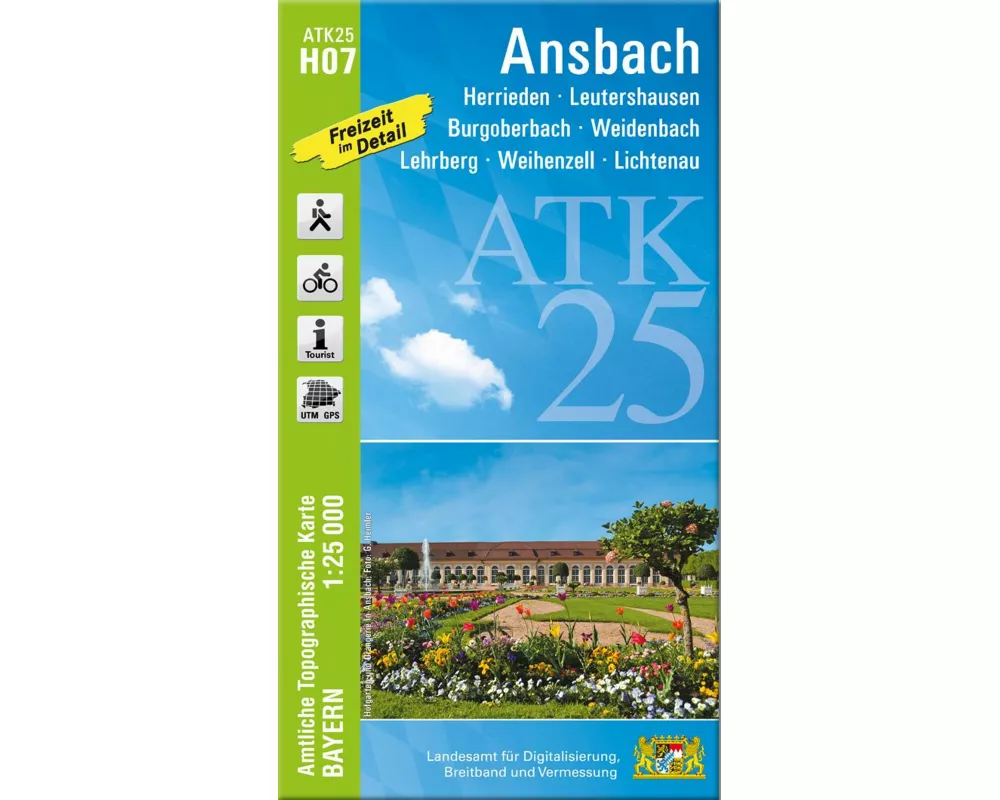 ATK25-H07 Ansbach (Amtliche Topographische Karte 1:25000)