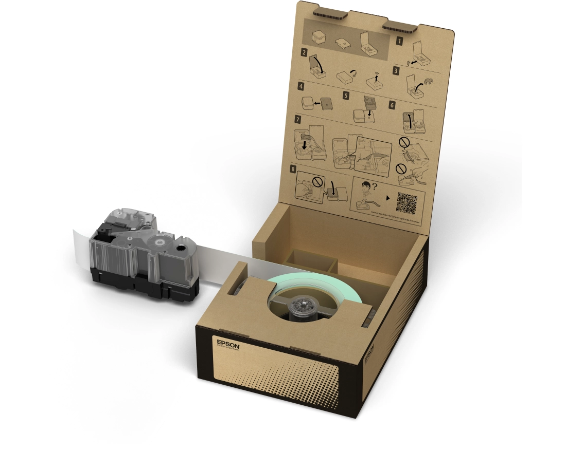 Epson C53S667003 Label Etikette Schwarz auf weiss