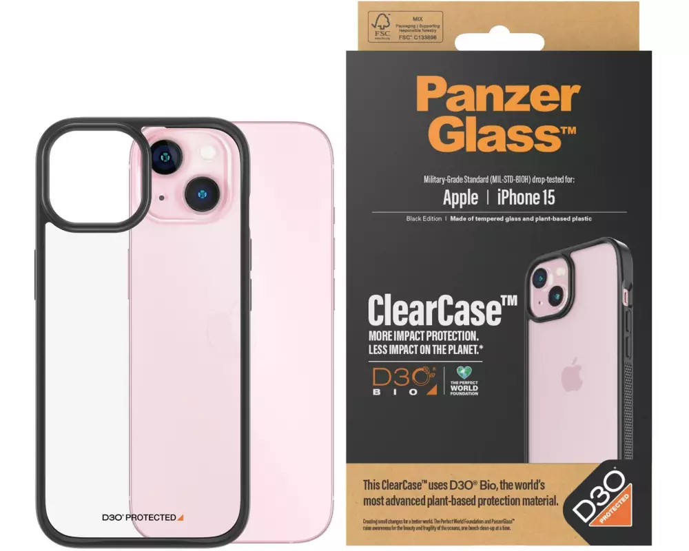 Panzerglass Back Cover ClearCase iPhone 15