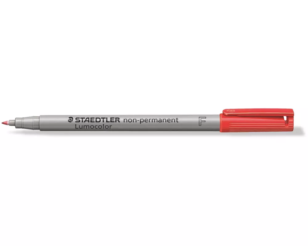 Staedtler Folienstift Lumocolor 316 F Rot, wasserlöslich, 10 Stück