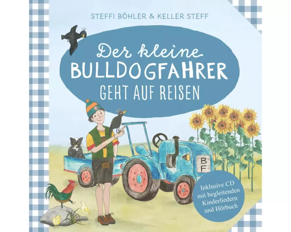 Der kleine Bulldogfahrer geht auf Reisen