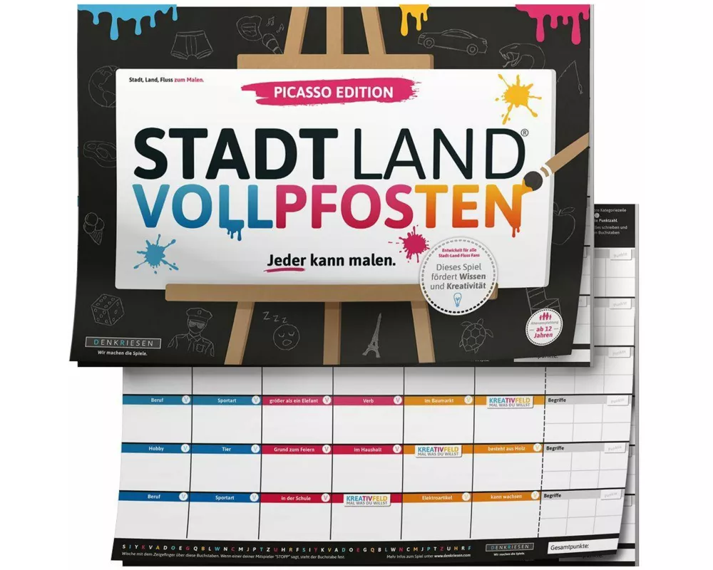 Denkriesen - Stadt Land Vollpfosten - Picasso Edition - "mal Was Neues."