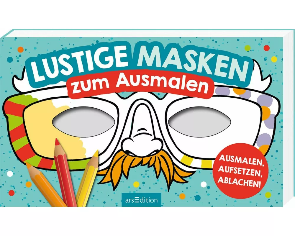Lustige Masken zum Ausmalen
