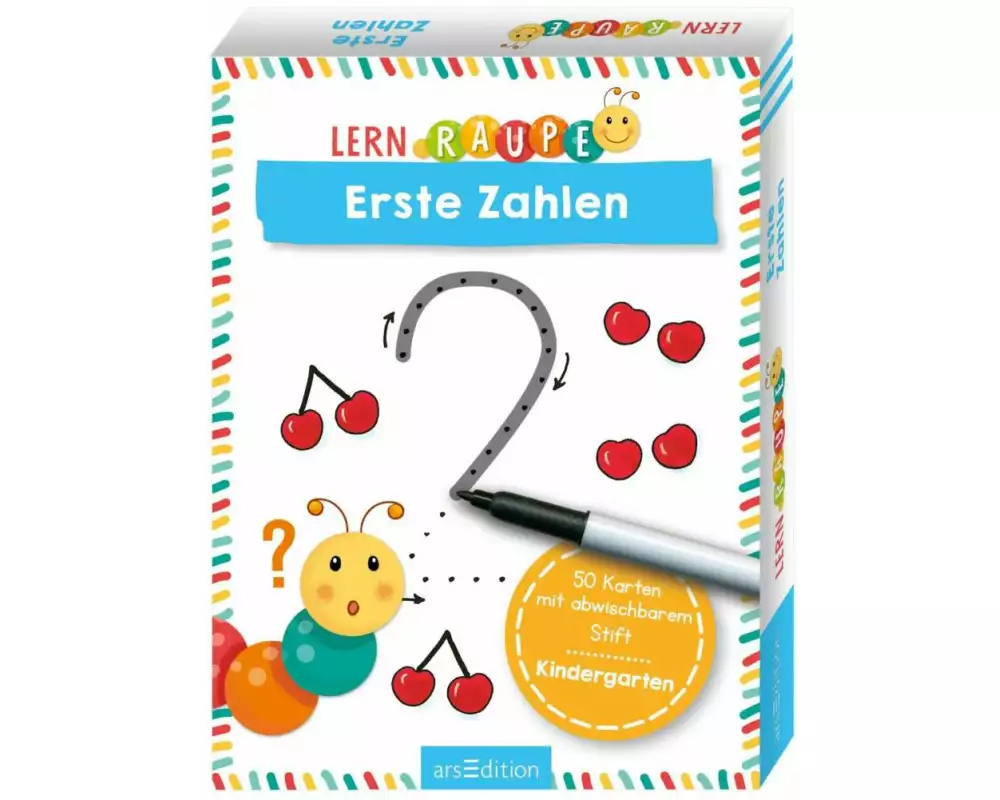 Lernraupe – Erste Zahlen
