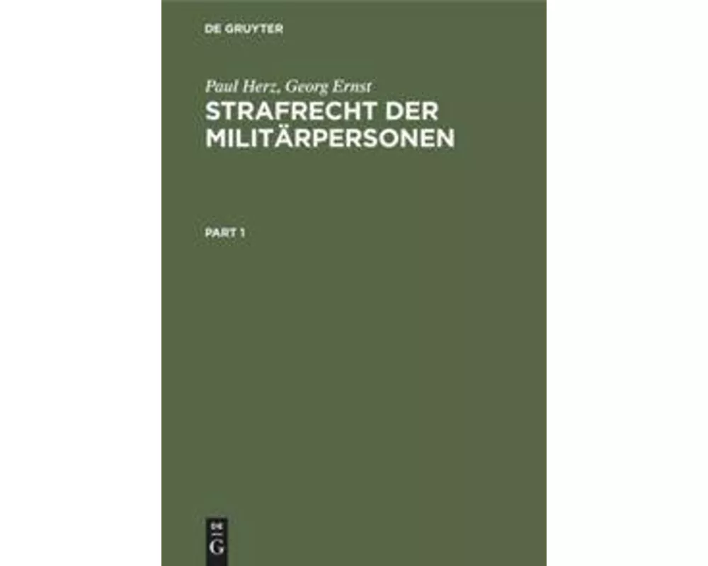 Strafrecht der Militärpersonen