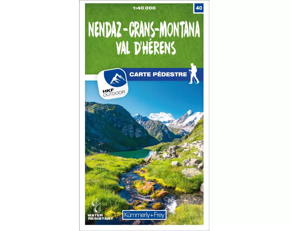 Kümmerly+Frey Wanderkarte 40 Nendaz, Crans-Montana 1:40.000