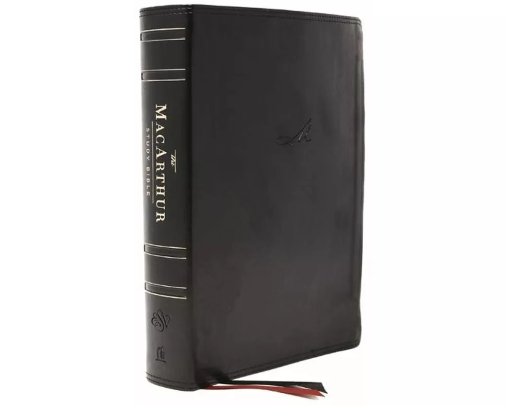 ESV, MacArthur Study Bible, Black Leathersoft, Thumb Indexed