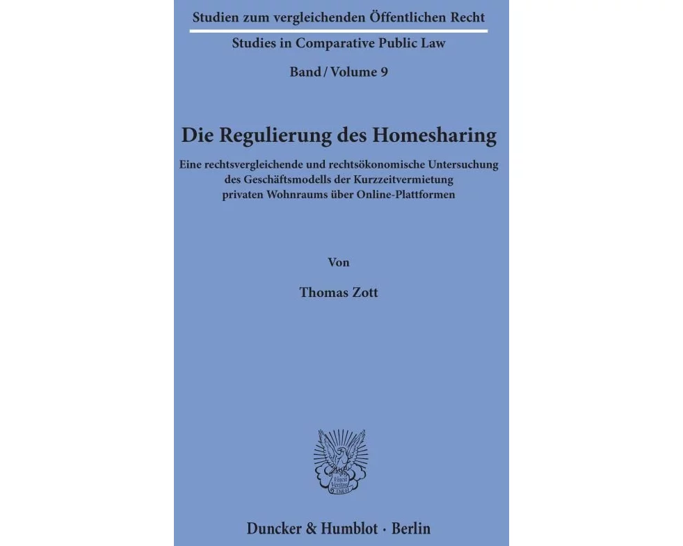 Die Regulierung des Homesharing