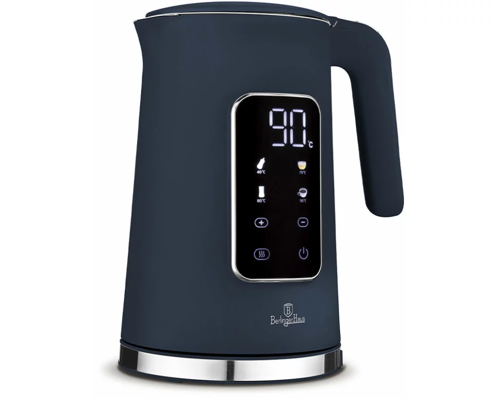 Berlinger Haus Wasserkocher 1.7L mit Digitalanzeige matt blue Deep Sea Collection