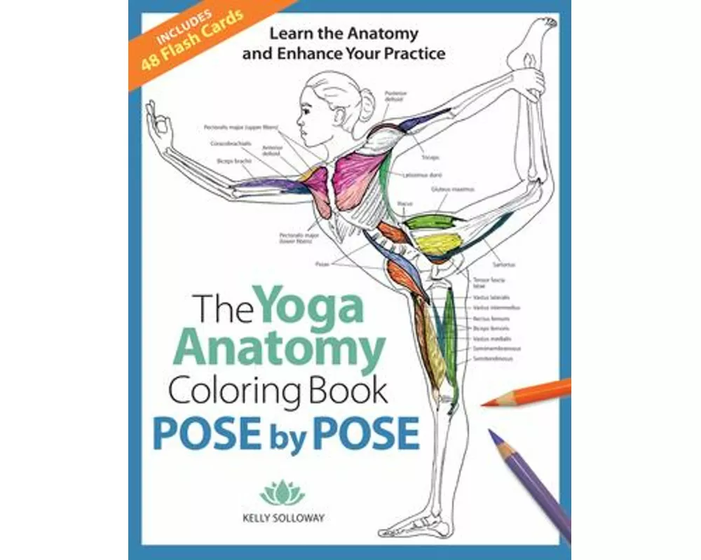 Yoga Anatomy Coloring Book, The: Pose by Pose