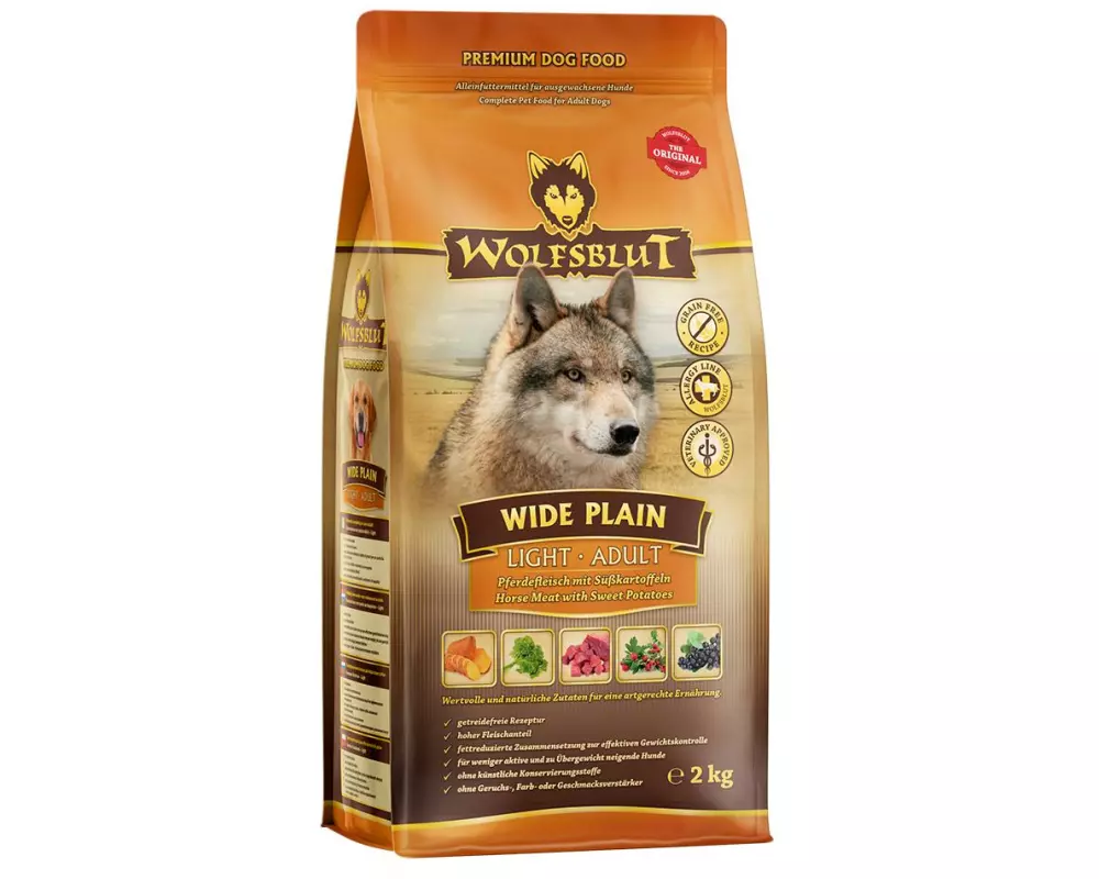 Wolfsblut Trockenfutter Dog Adult Light Wide Plain, 2 kg