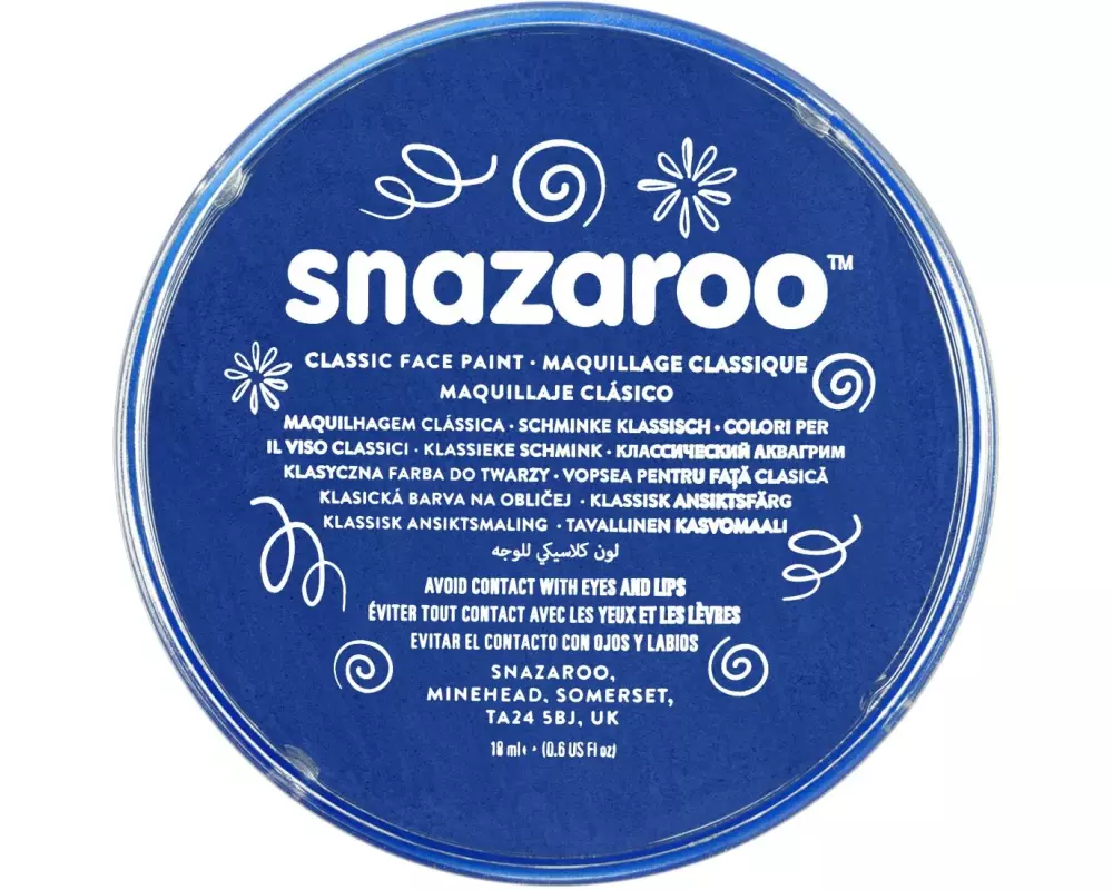 Snazaroo Schminkfarbe Blister 18 ml, Blau