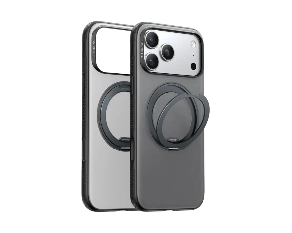 Torras Ostand R Fitness Schutzhülle, iPhone 17 Pro, MagSafe, schwarz