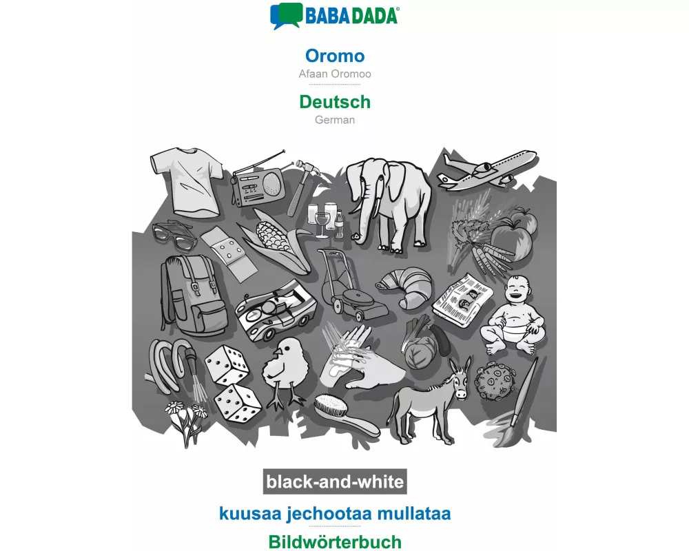 BABADADA black-and-white, Oromo - Deutsch, kuusaa jechootaa mullataa - Bildwrterbuch