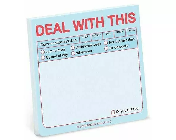 Deal with This Sticky Note (Pastel Version)