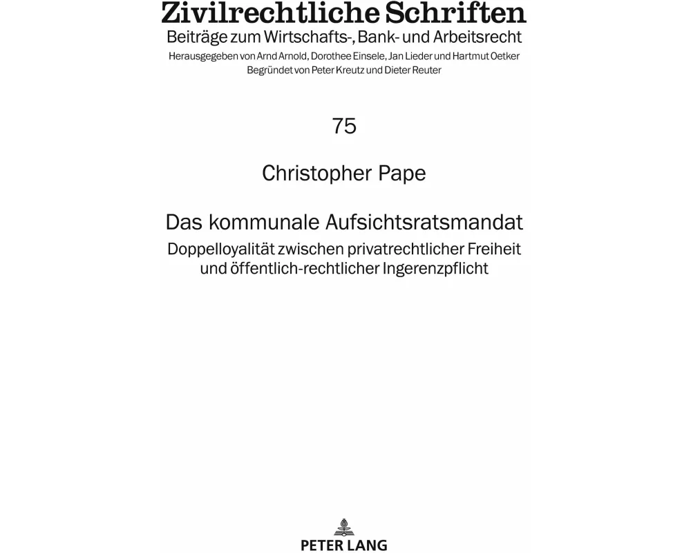 Das kommunale Aufsichtsratsmandat