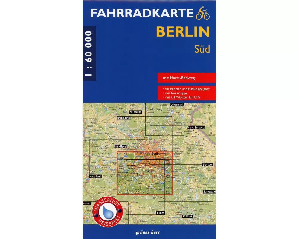 Fahrradkarte Berlin Süd 1:60.000