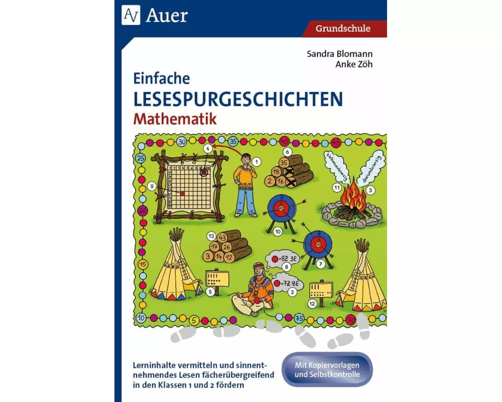 Einfache Lesespurgeschichten Mathematik 1/2
